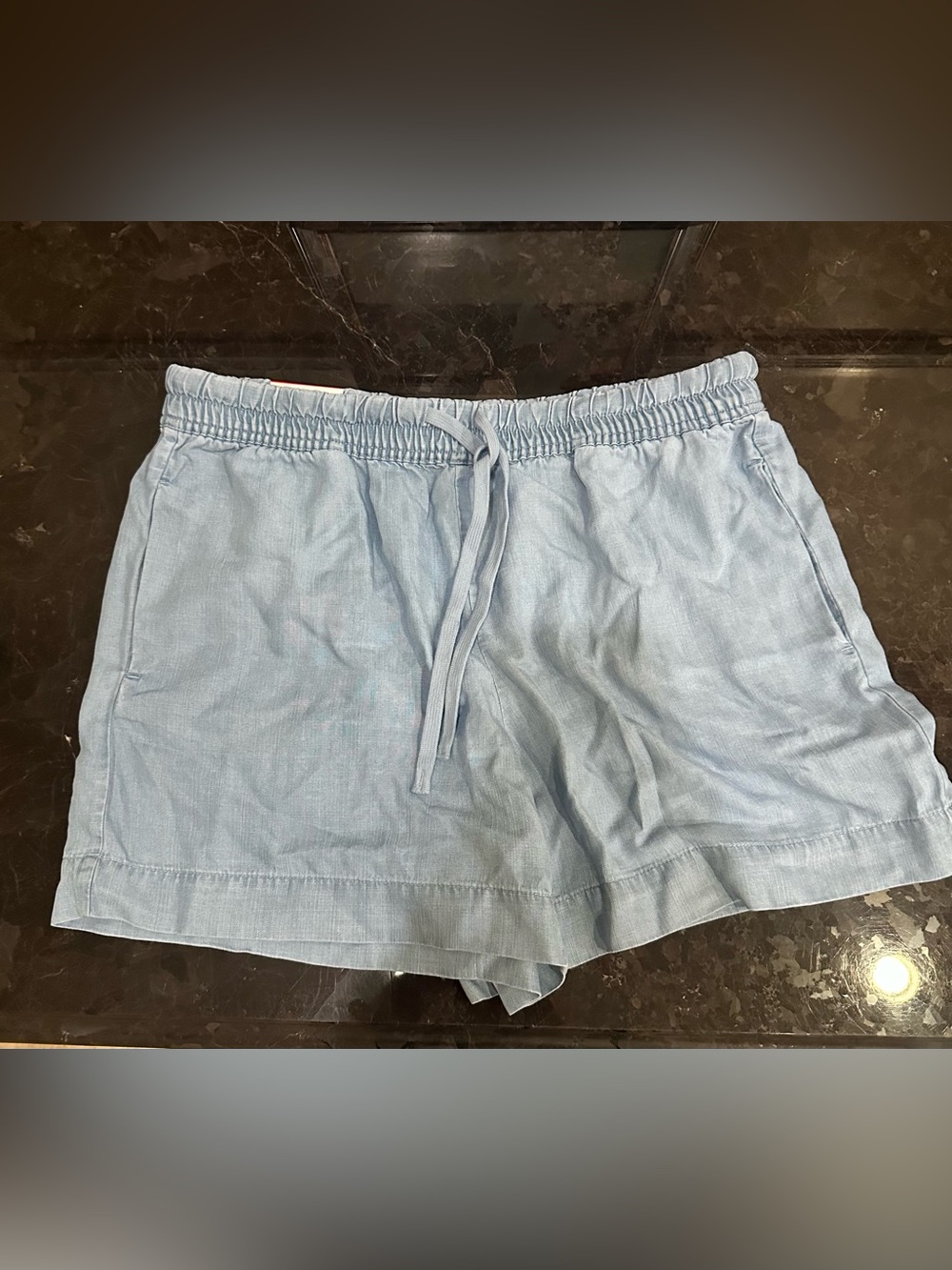 Hilary Radley Light Blue women’s Drawstring linen
